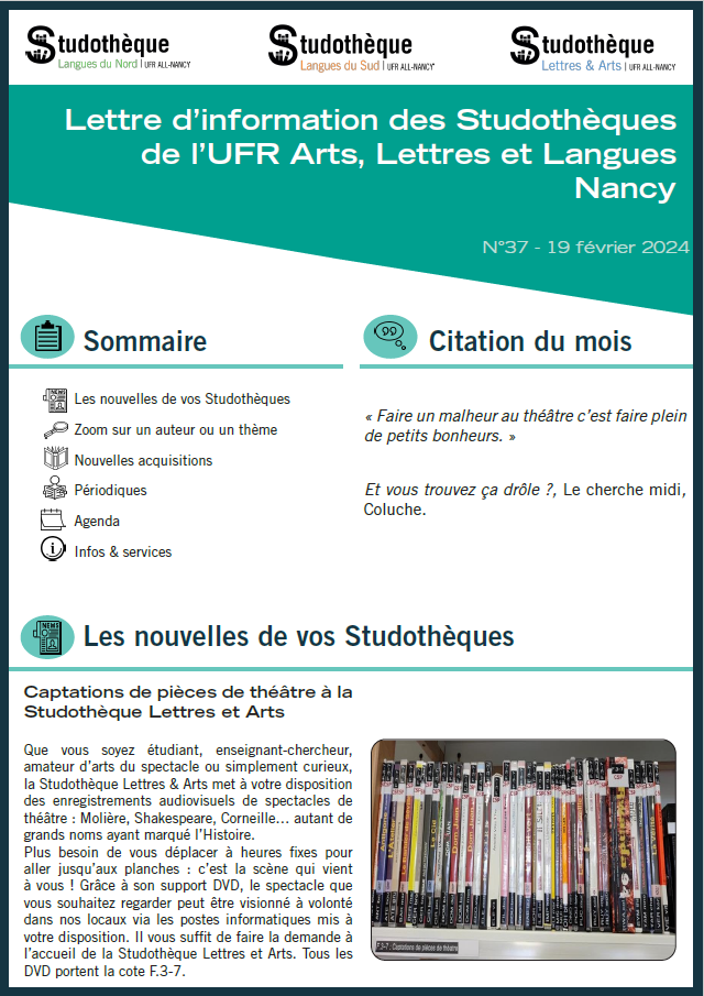 Lettre d'information ALL n°37