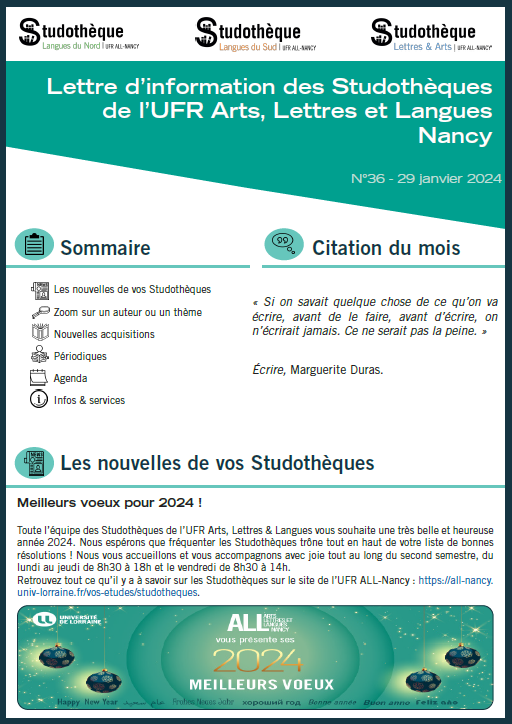 Lettre d'information ALL n°36