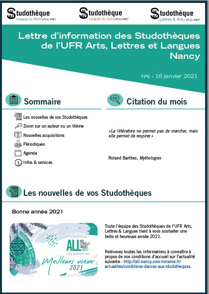 Lettre d'information n°6