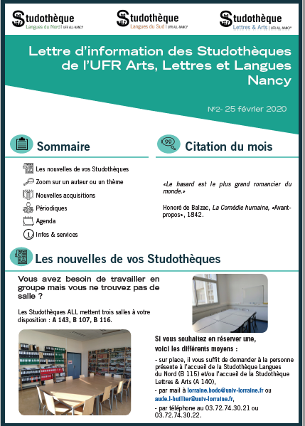 Lettre d'information n°2