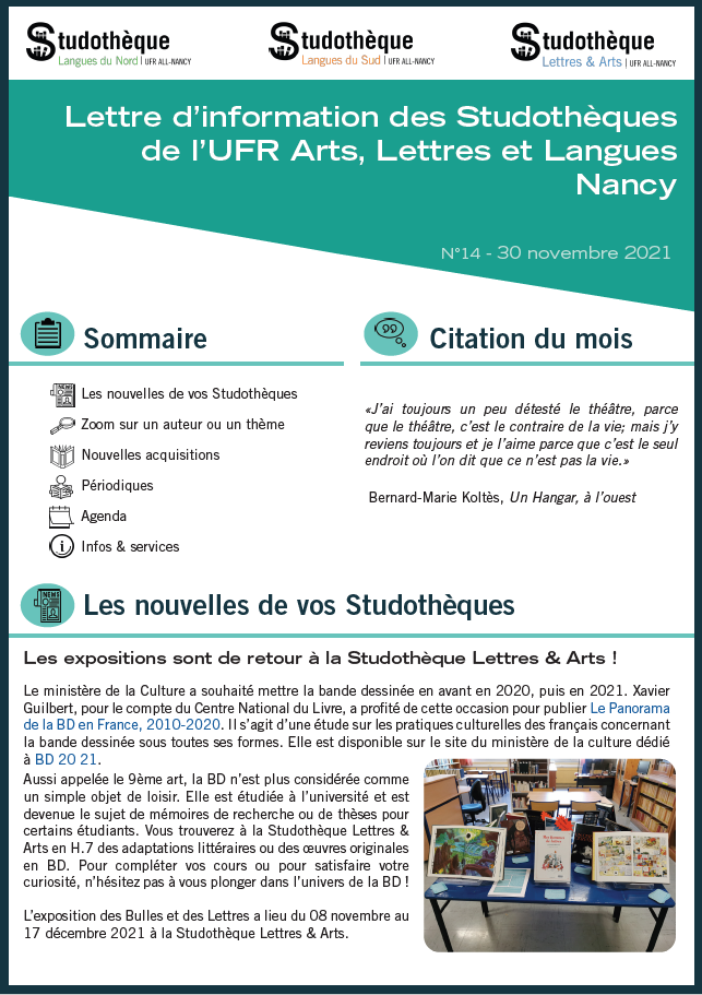 Lettre d'information n°14