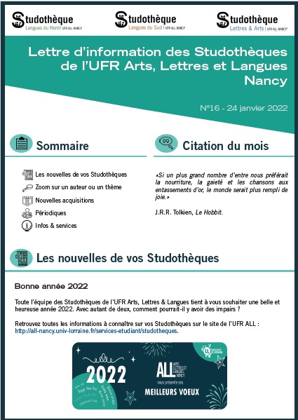 Lettre d'information ALL n°16