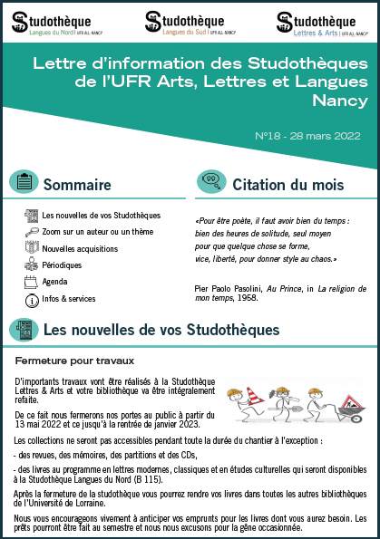 Lettre d'information ALL n°18