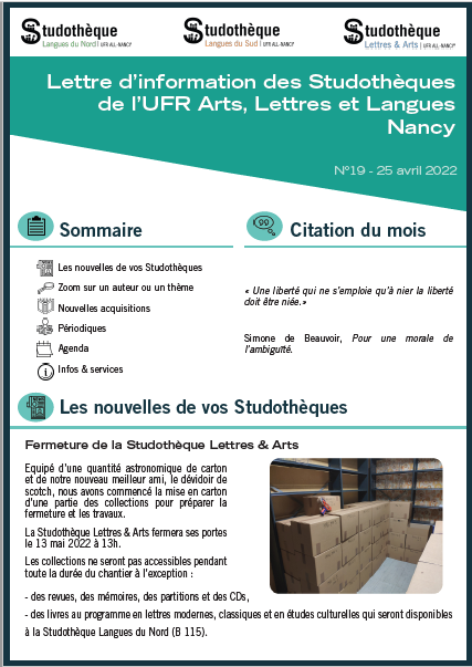 Lettre d'information ALL n°19