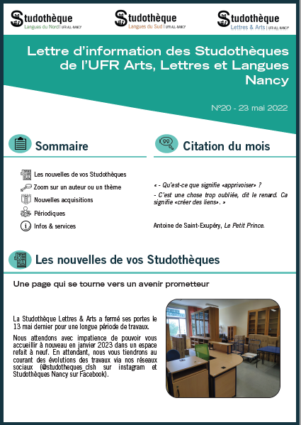 Lettre d'information ALL n°20