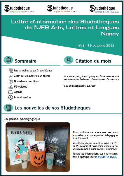 Lettre d'information n°13