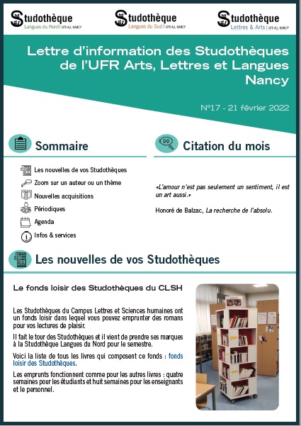 Lettre d'information n°17