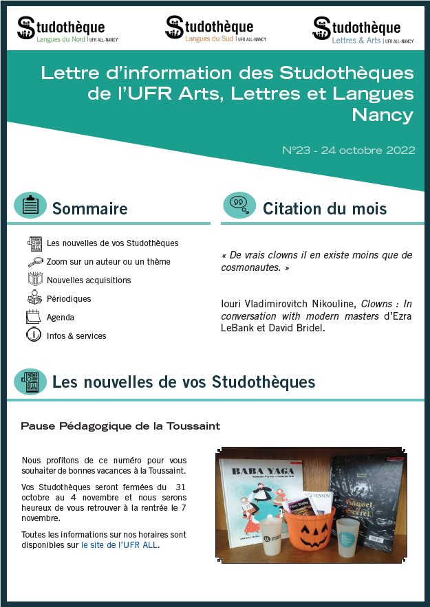 Lettre d'information n°23