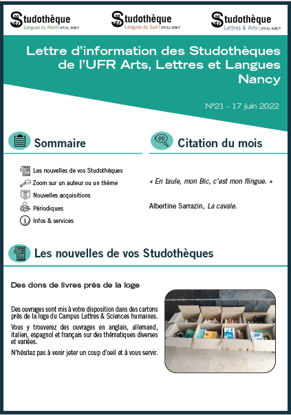 Lettre d'information n°21