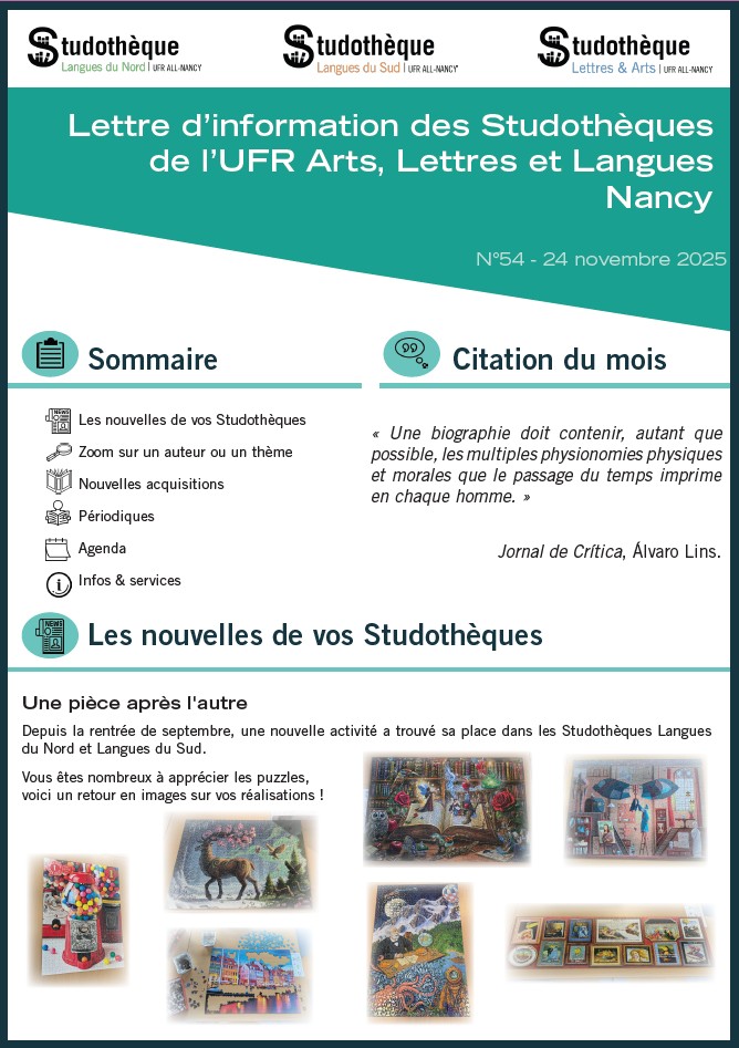 Lettre d'information n°54